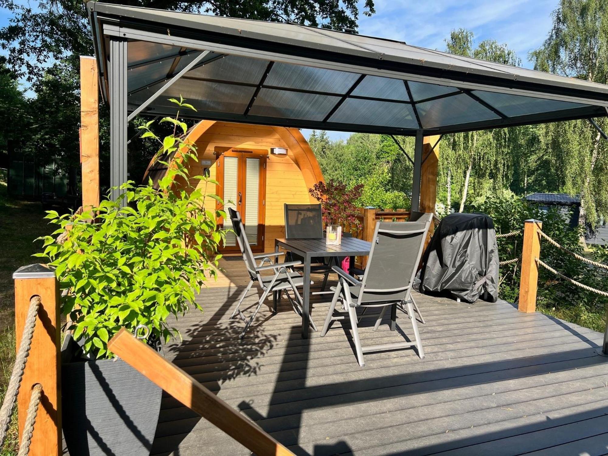 Tiny House Carlos - Zauberhaftes Camping-Pod Stuer Exterior foto